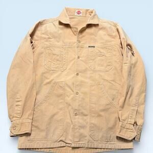 Duncans Jacket Mens 50 Beige Cotton Canvas Workwear Chore Military Field
